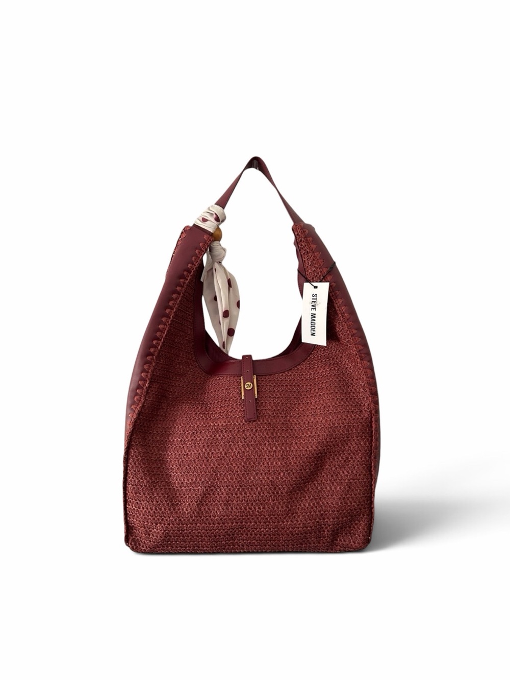 NWT Steve Madden Bfreya Hobo Bag in Rust Wine